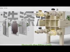 Demostración de limpieza de filtro prensa de placas y marcos