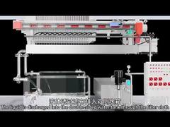 Equipo de desplazamiento de tela filtrante para filtro prensa de marco de placa de soldadura totalmente automático, resistente a la corrosión