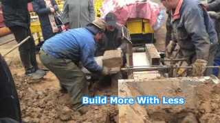 Pequeña máquina de ladrillos para la producción de materiales de construcción