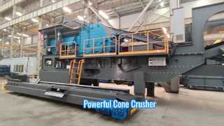Potente trituradora de cono hidráulica para la construcción