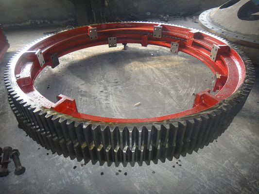 GS42CrMo4 Alloy Cast Steel Big Mill Girth Gear Ring Tooth Ring