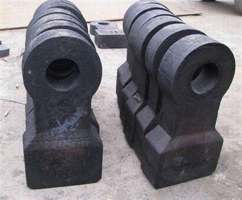 High Mn Imbedding Cemented Carbide Coal Crusher Hammer Mining Machine Spare Parts