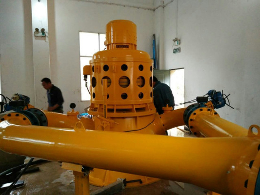 Arma de espray doble vertical del sistema de generador de Hydroturbine de la huelga oblicua 200KW
