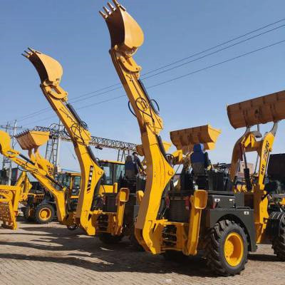 Maquinaria de construcción resistente de la capacidad del cubo del cargador 1.3m3 de la retroexcavadora