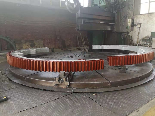Diámetro 100-16000 mm Girth Gear Casting de molino de bolas