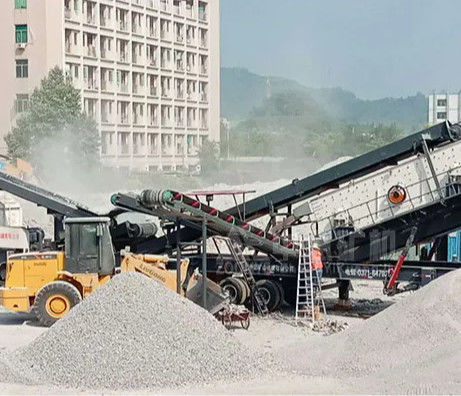 Equipo especializado para triturar y filtrar materiales de construcción de metal y hormigón