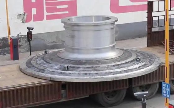 Fundición Integrada de Eje Hueco y Tapa de Extremo de Molino de Bolas de Aleación Resistente al Desgaste