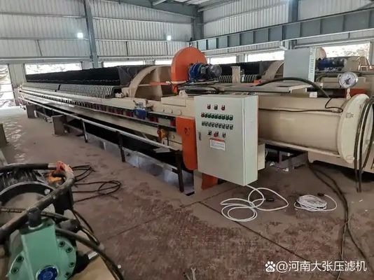 Máquina deshidratadora de lodos con diafragma de filtro prensa circular de grado industrial