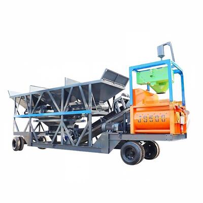 Planta de Mezcla Forzada Móvil JS para Proyectos de Construcción, Fabricante de Equipos para Plantas de Cemento, Suministro