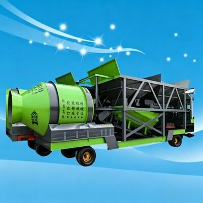 Estructura compacta Planta de mezcla de tambor móvil de la serie JZM Pesada precisa Estación de mezcla de hormigón Equipos de la planta de cemento