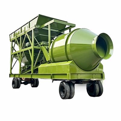 Planta de Hormigón Móvil JZM Mezclador de Tambor para Proyectos de Construcción de Emergencia y Remotos Equipos de Planta de Cemento