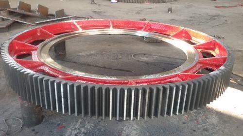 10 engranaje de la circunferencia del molino del módulo 16000m m para el precio de fábrica del horno rotatorio y del engranaje de la circunferencia del molino