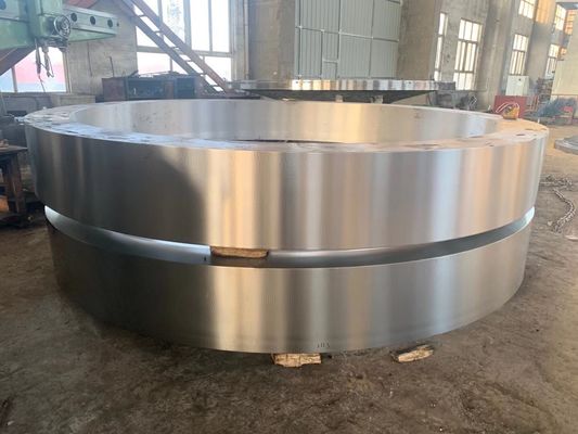 Los recambios 42CrMo del horno rotatorio cementan el acero de bastidor del diámetro grande del neumático del horno rotatorio