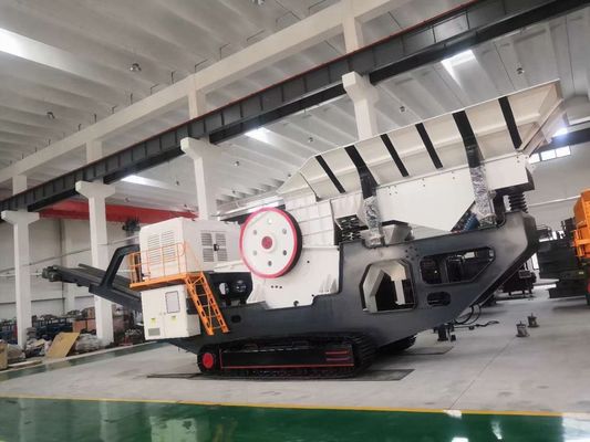 Móvil de la máquina de la trituradora de piedra del tph de Sang Making 450 que machaca la estación