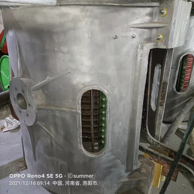 1 tonelada 800kw máquina de metalurgia de horno de fusión de inducción de frecuencia media de fusión rápida